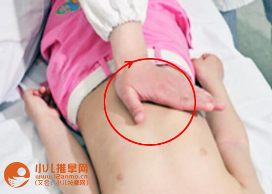 小兒推拿之逆時針摩腹